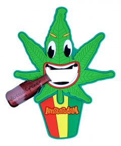 Flesopener Weedblad Amsterdam