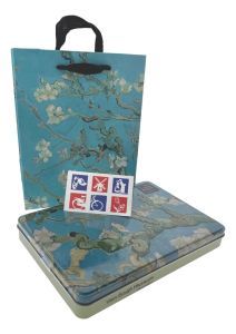 Chocolate Tin Gift Wrap Almond Blossom