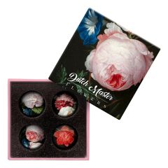 Glasmagneten Cadeaudoosje "Stilleven met Bloemen"