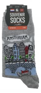 Heren Sokken "Amsterdamse Grachtenhuisjes" - 40-46