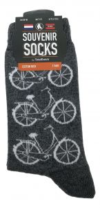 Heren Sokken "Fietsen - Donker Grijs" - 40-46