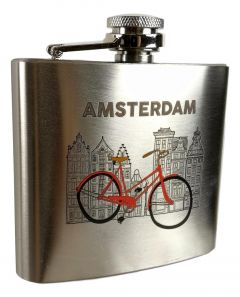 Heupfles Amsterdam - Rode Fiets