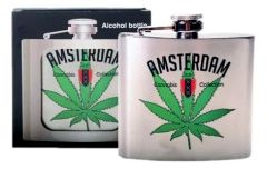 Heupfles Cannabis Blad