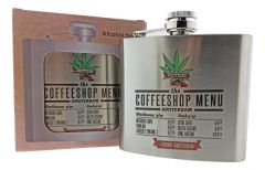 Heupfles "Coffeeshop Menu"