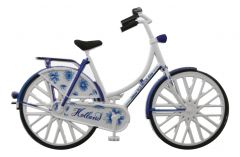 Magneet "Blauwe met witte fiets Holland"