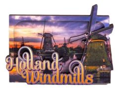 Koelkastmagneet "Holland windmills"