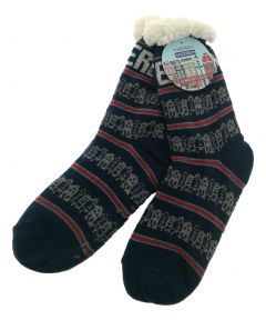 Comfort Sokken "Houses of Amsterdam Blauw"