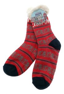Comfort Sokken "Houses of Amsterdam Rood"