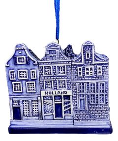 Kersthanger Huisjes aan een lintje