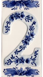 Huisnummer tegel 2