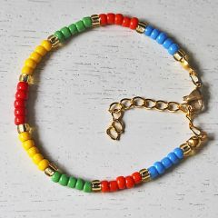 Armband kralen heldere kleuren