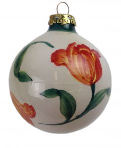 Kerstbal Tulp Oranje
