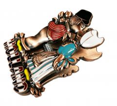 Magneetclip "kussend paar" - koper