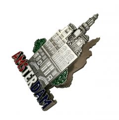 Magneetclip "grachten Amsterdam" - tin