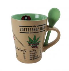 Mok Amsterdam coffeeshop met lepel in cadeaudoosje