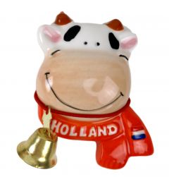 Koelkastmagneet Holland Koe met Oranje