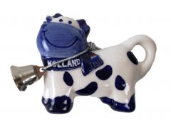 Koelkastmagneet Holland Koe delftsblauw