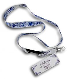 Lanyard / sleutelkoord Delfts blauw Holland