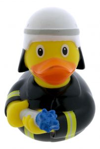 Rubber Duck Firefighter - Black
