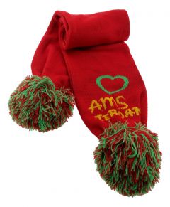 Kindersjaal "Love Amsterdam" Rood/Groen