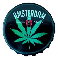 Flesopener "Amsterdam Wietblad"