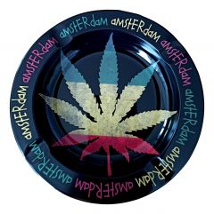 Metalen Asbak "Wiet Rasta"