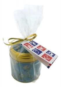 Stroopwafels in Van Gogh Amandelbloesem blikje, cadeau verpakt