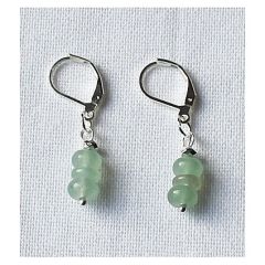 Oorbellen Aventurijn 3 schijfjes