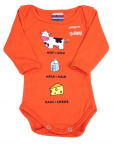 Baby romper Koe Oranje