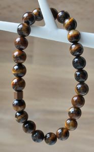 Bracelet 8mm Tiger eye beads