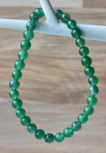 Bracelet green 6mm Aventurine beads