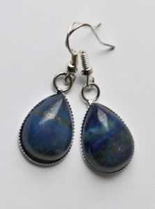 Set Lapis Lazuli drop earrings 18x13mm