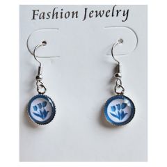 Oorbellen tulpjes delftsblauw