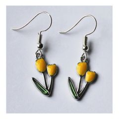 Oorbellen gele tulpjes