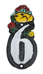 Gietijzeren Huisnummer 6