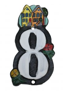 Gietijzeren Huisnummer 8