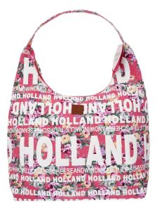 Schoudertas Julia L Holland Bloemen in roze van Robin Ruth