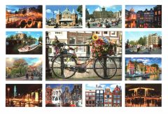 Postkaart de stad Amsterdam