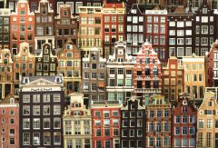 Postkaart Nederlandse grachtenhuis