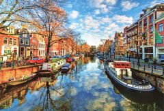 Postkaart herfst in Amsterdam