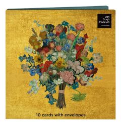 Kaartenmapje Van Gogh Flowers met 2x5 kaarten en enveloppen
