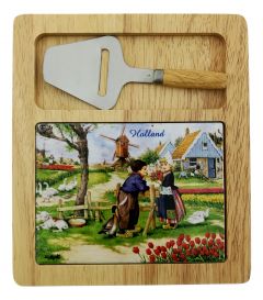 Kaasplank met tegel Hollandse Kinderen 3