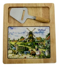 Kaasplank met tegel Hollandse Kinderen 2