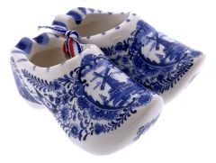 Set delftsblauwe keramieke klompjes 10cm