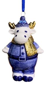 Kersthanger Delftsblauw Rendier
