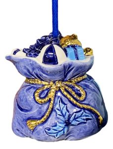 Kersthanger Cadeauzak met Goudkleur