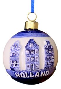 Kerstbal Drie Huisjes