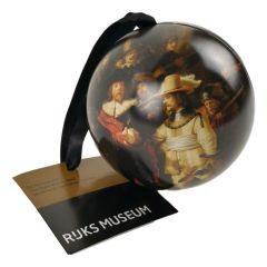 Kerstbal "Nachtwacht" door Rembrandt van Rijn, 7 cm