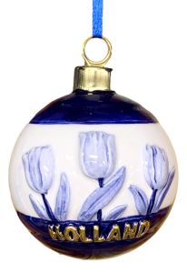 Kerstbal "Tulpen, Holland"