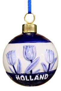 Kerstbal Drie Tulpen